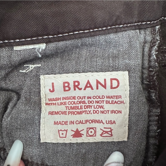J Brand Corduroy Black/Brown Pants - Picture 2 of 4
